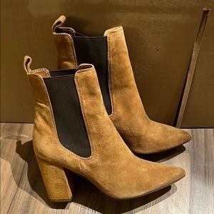 Tan Suede Ankle Boots